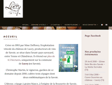 Tablet Screenshot of chateaudelucey.com